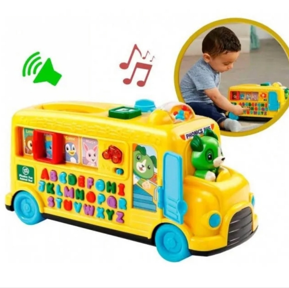 Leap Frog Alphabet Learning School Bus Educational Used